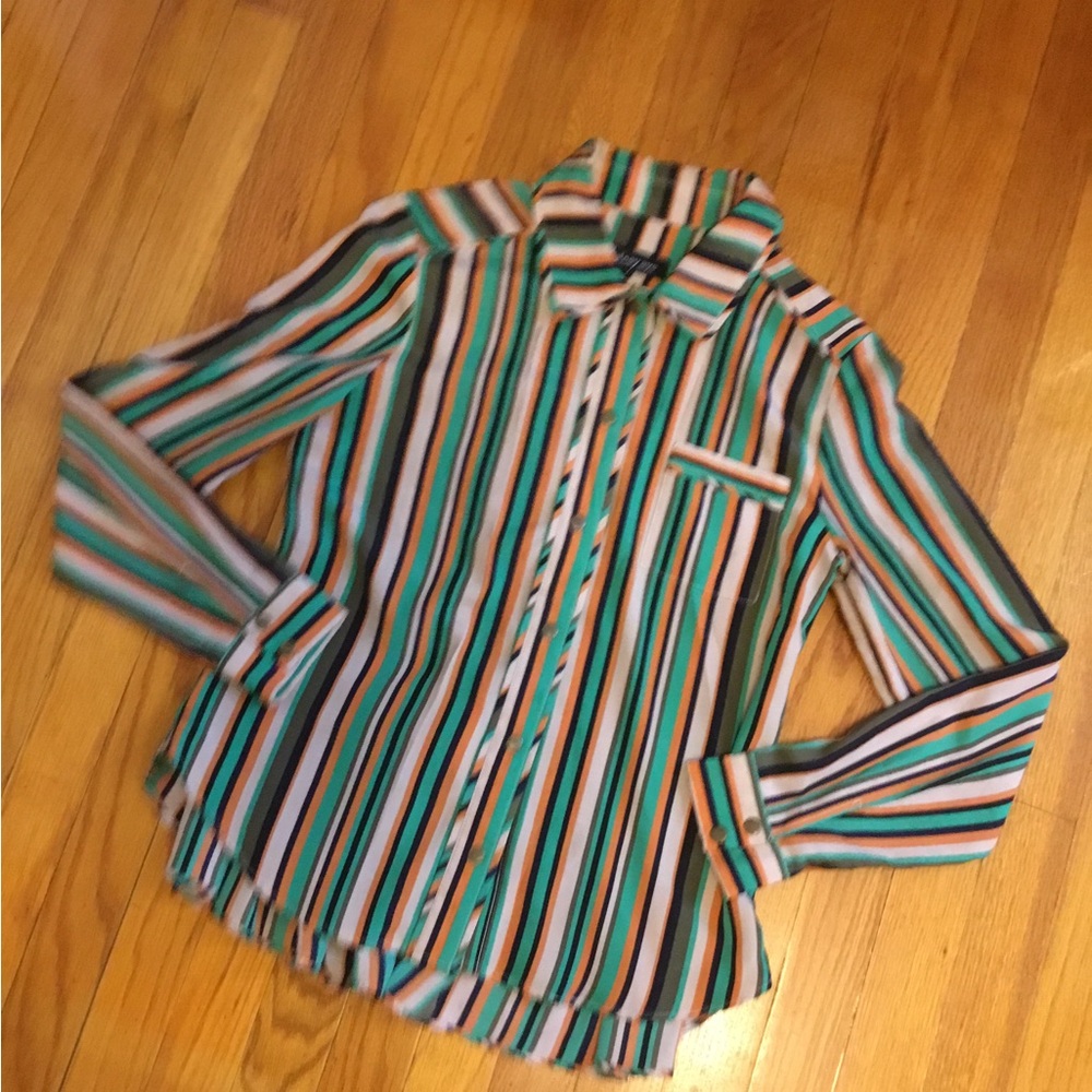 Whitney Eve Vibrant Striped Blouse